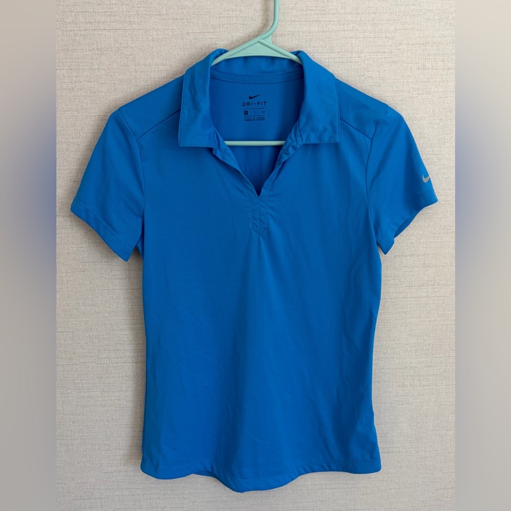 Size Small Nike Women's Vibrant Blue Dri-FIT Polo